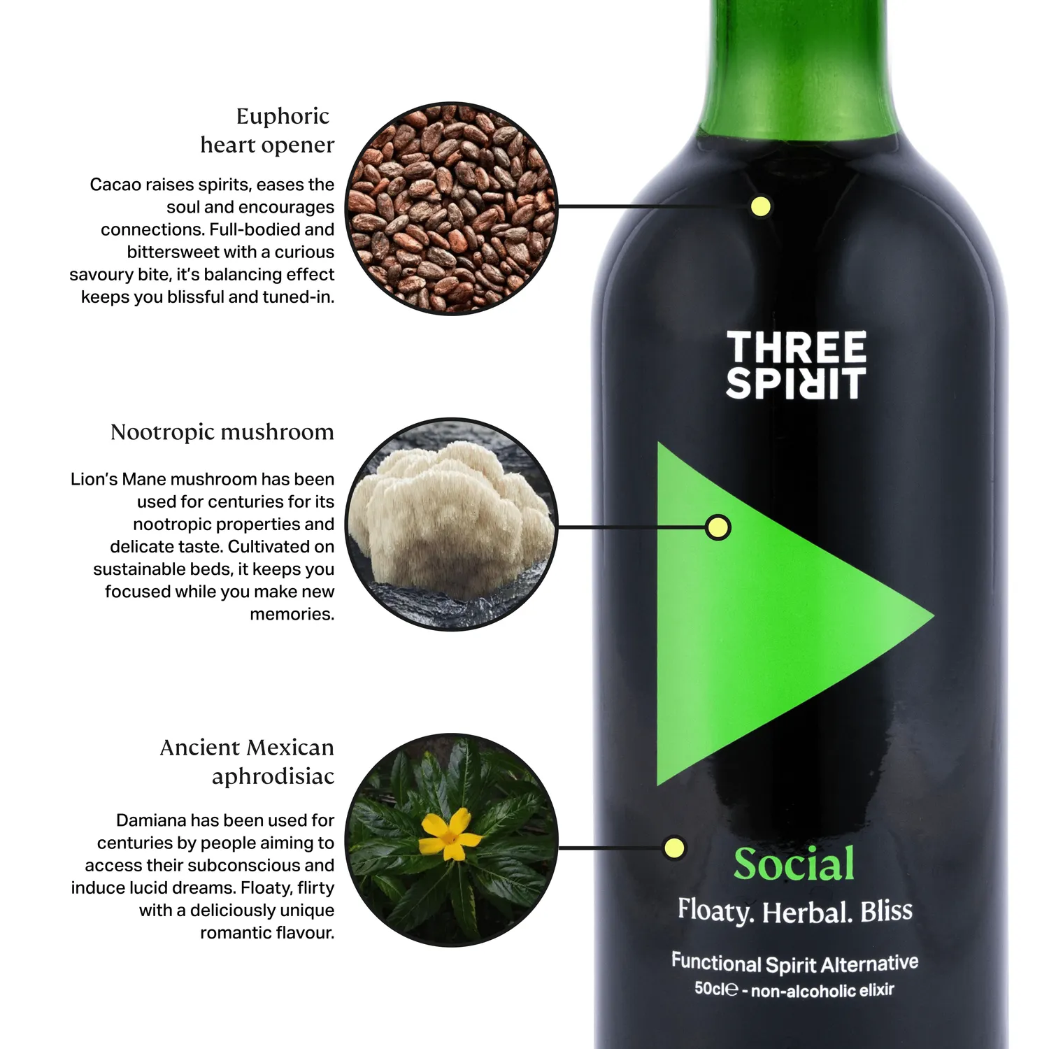 Three Spirit Welcome Pack coffret sans alcool + paille