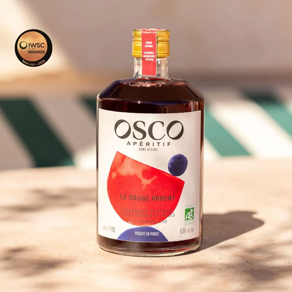 OSCO L'Original Rouge Ardent apéritif sans alcool 2x25cl bio