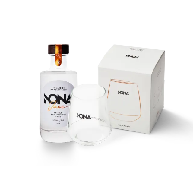 NONA June spiritueux sans alcool 20cl verre offert