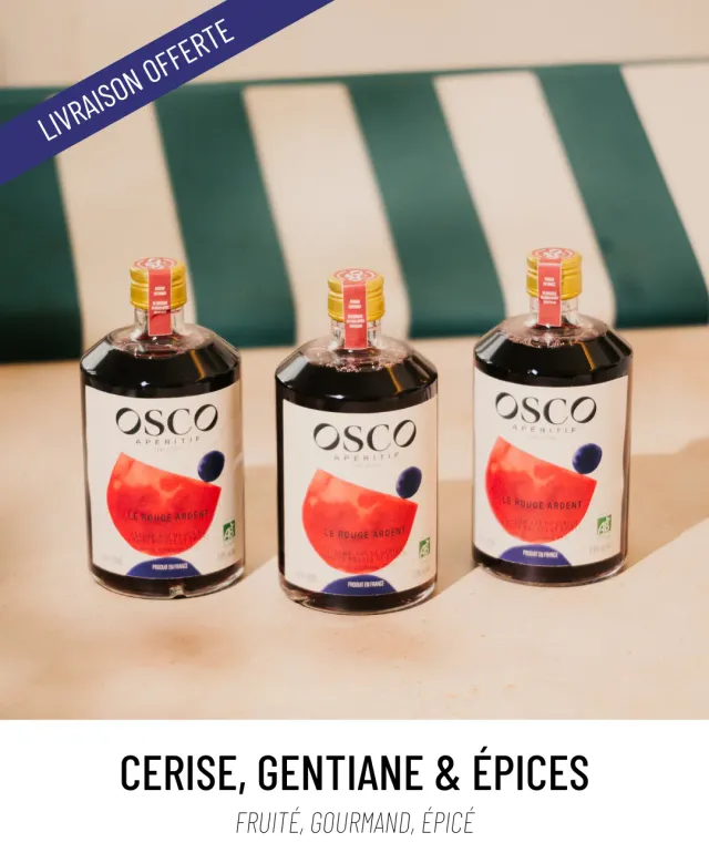 OSCO Le Rouge Ardent apéritif sans alcool bio 3x70cl fruité épicé