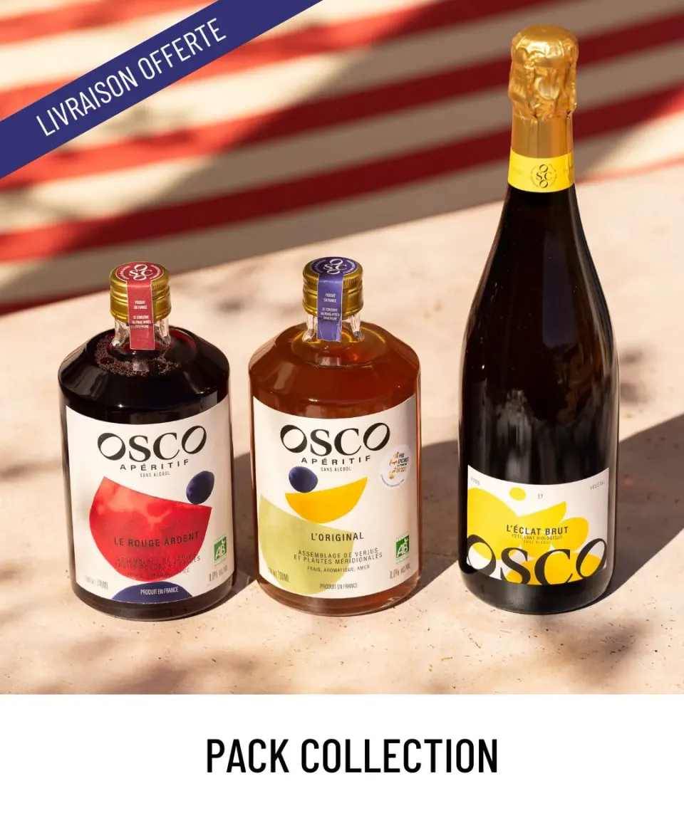 OSCO L'Original Rouge Ardent Éclat Brut apéritif bio pack