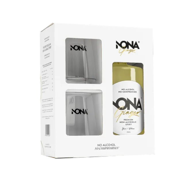 NONA Ginger coffret spiritueux sans alcool + verres épicé