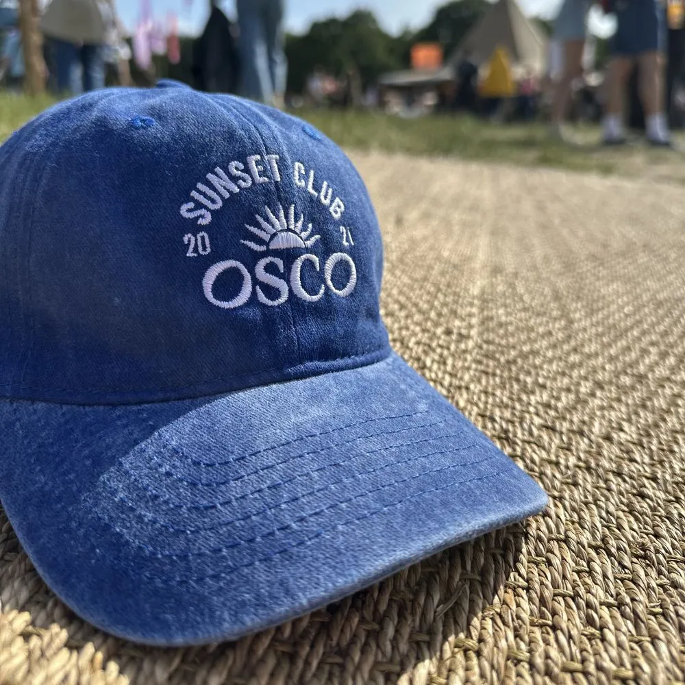 Osco Sunset Club casquette coton bleu Azur réglable