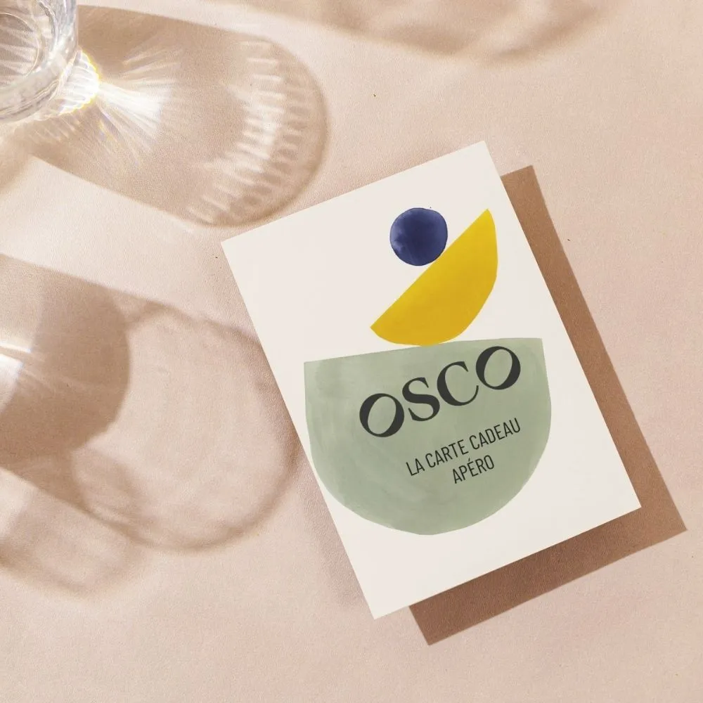 Osco carte cadeau apéritif sans alcool 25 à 150 €