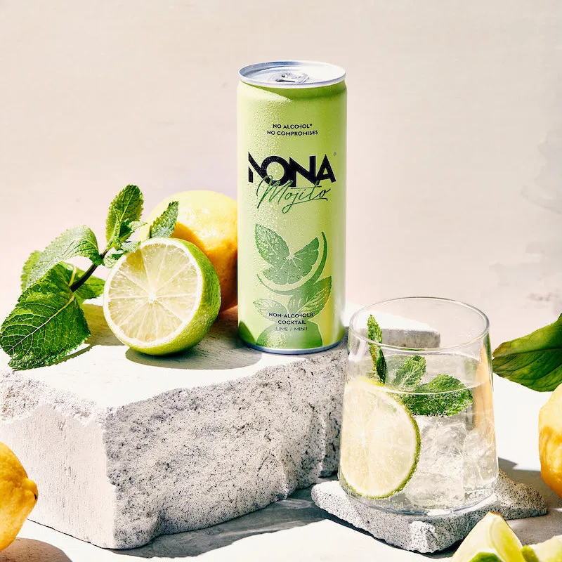 NONA Mojito cocktail sans alcool 4x25cl menthe lime