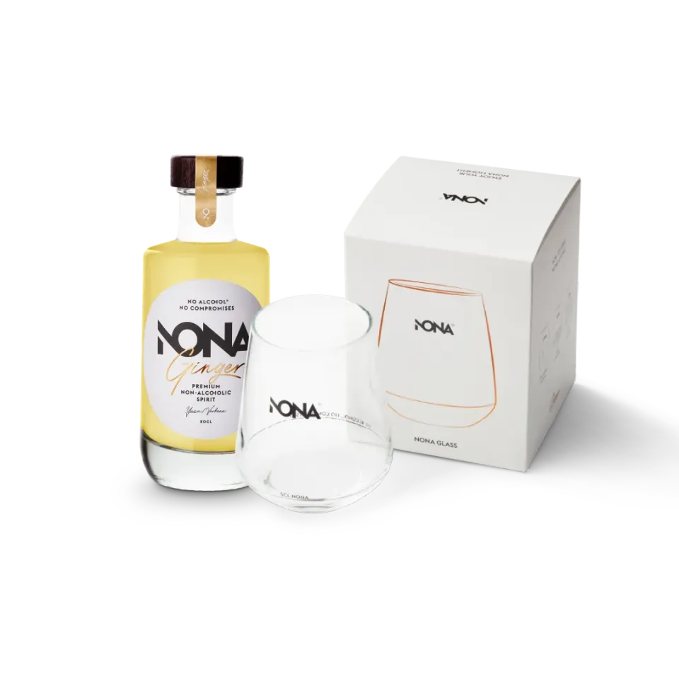 NONA Ginger spiritueux sans alcool 20cl verre offert