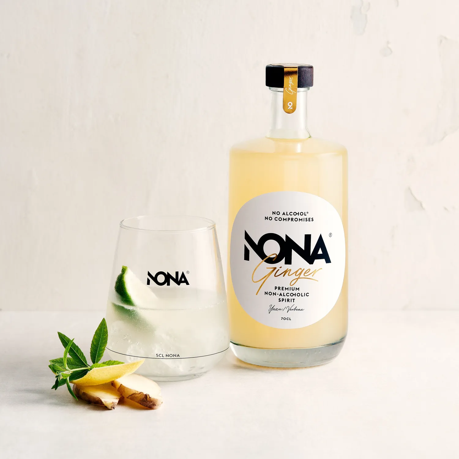 NONA Ginger coffret spiritueux sans alcool + verres épicé