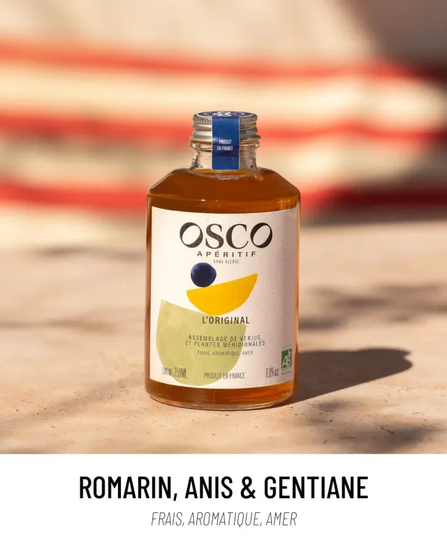 OSCO L'Original apéro sans alcool bio 25cl gentiane