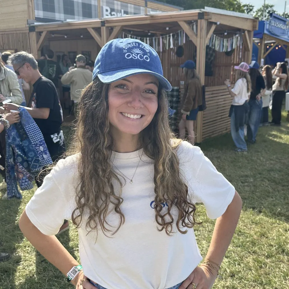 Osco Sunset Club casquette coton bleu Azur réglable