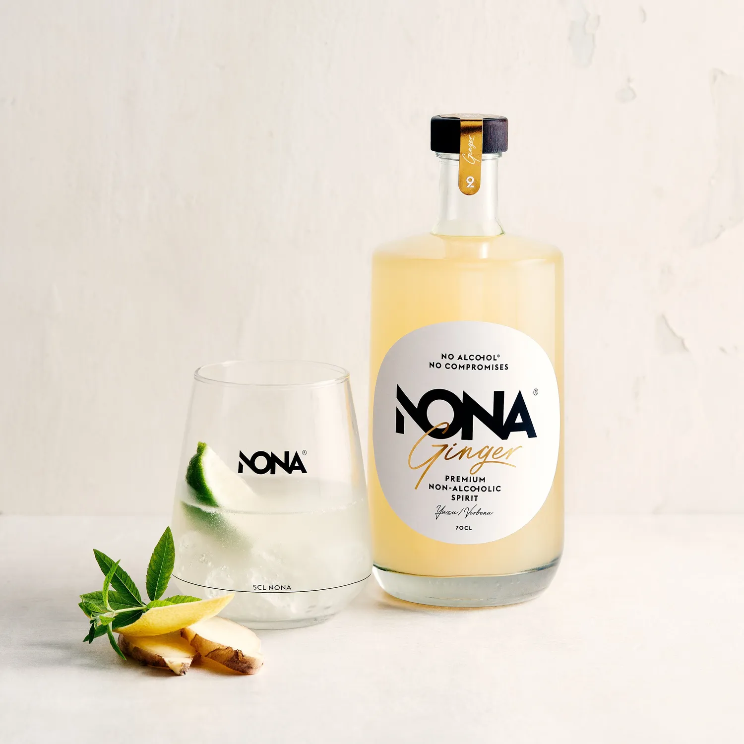 NONA Ginger spiritueux sans alcool 70cl gingembre yuzu