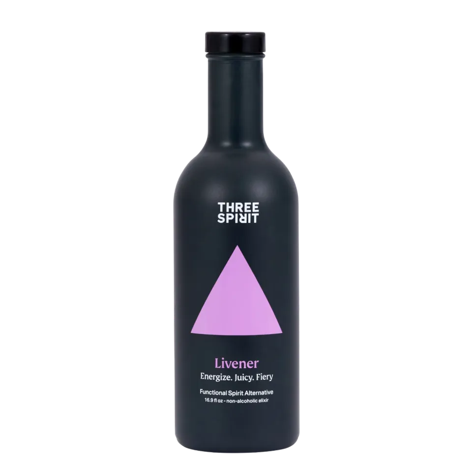 Three Spirit Livener élixir botanique sans alcool pick-me-up