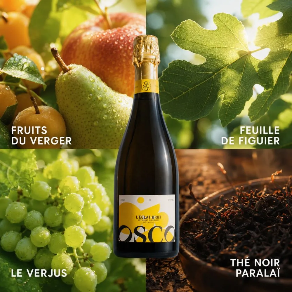 OSCO L'Éclat Brut pétillant sans alcool 12x75cl bio