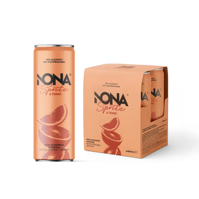 NONA Spritz & Tonic cocktail sans alcool 4x25cl orange