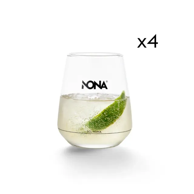NONA Glass lot 4 verres cocktail service frais herbes