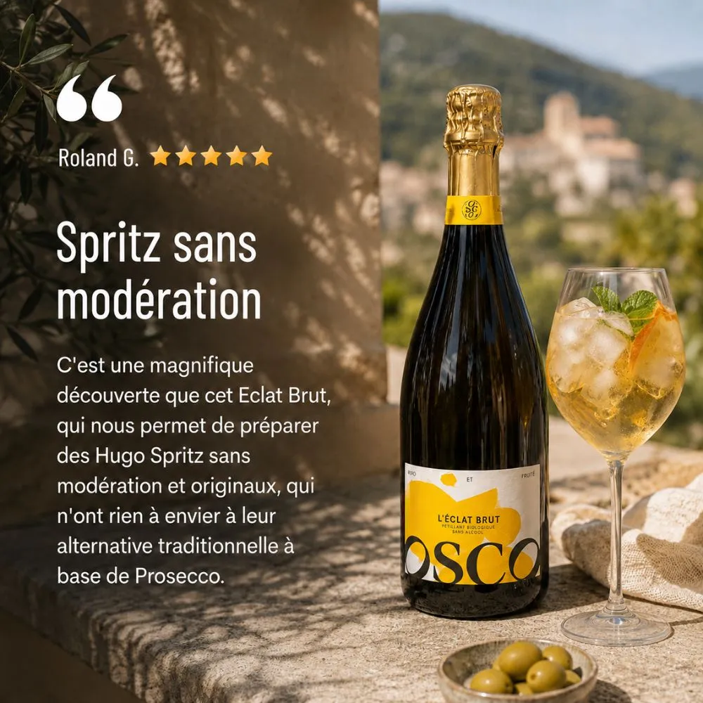 OSCO L'Éclat Brut pétillant sans alcool 12x75cl bio
