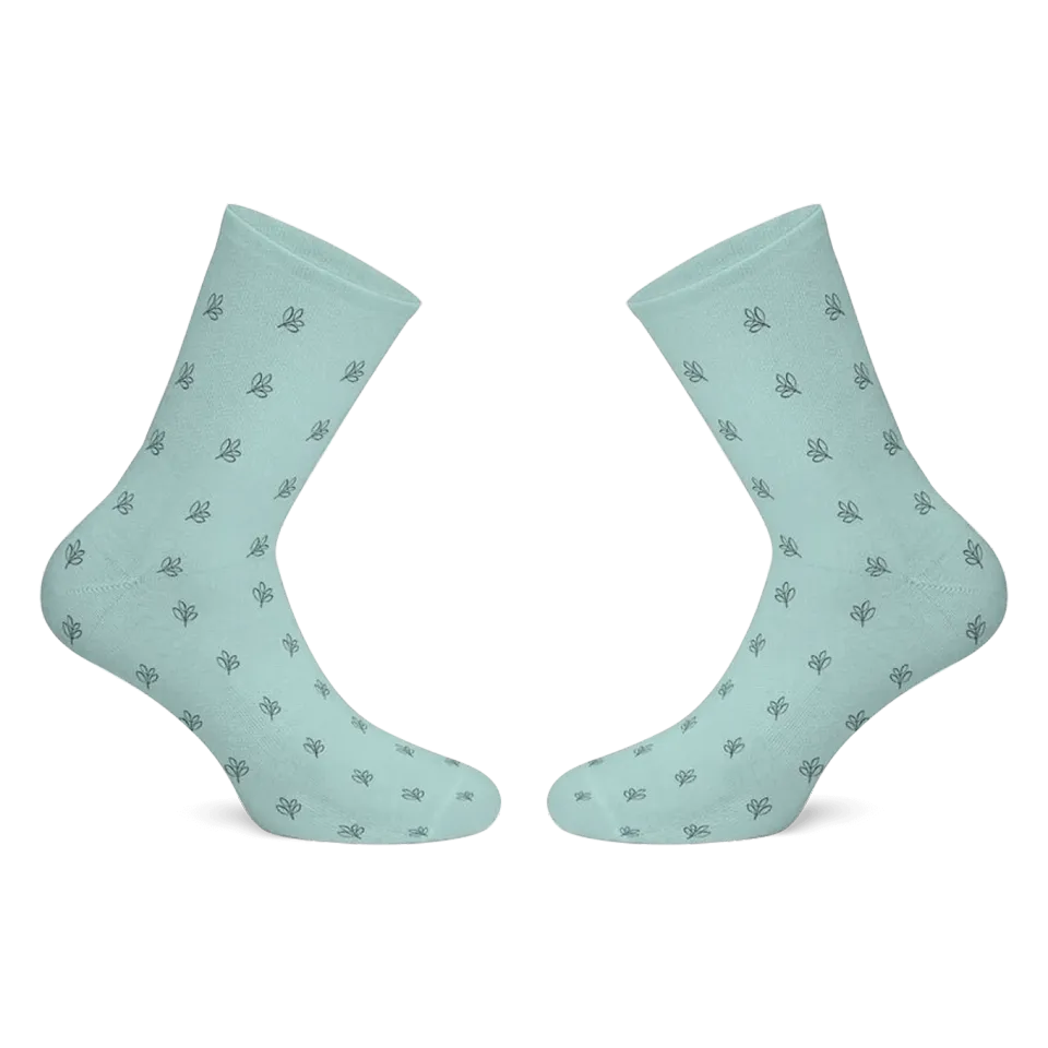 EVERLEAF chaussettes bleues coton taille unique