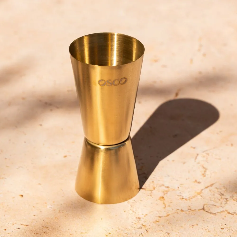Osco accessoires cocktail doseur 25/50ml bec verseur doré