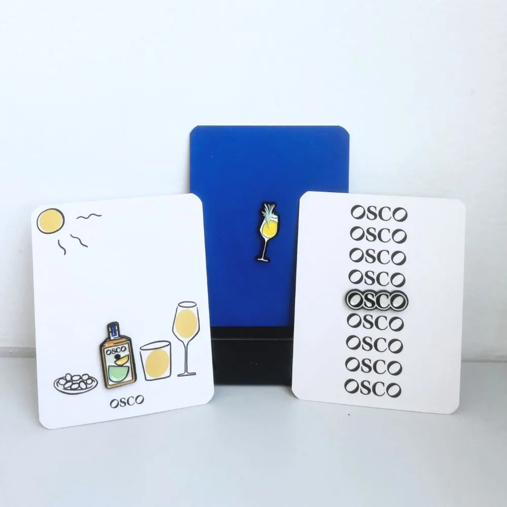 OSCO collection 3 pin's apéritif sans alcool