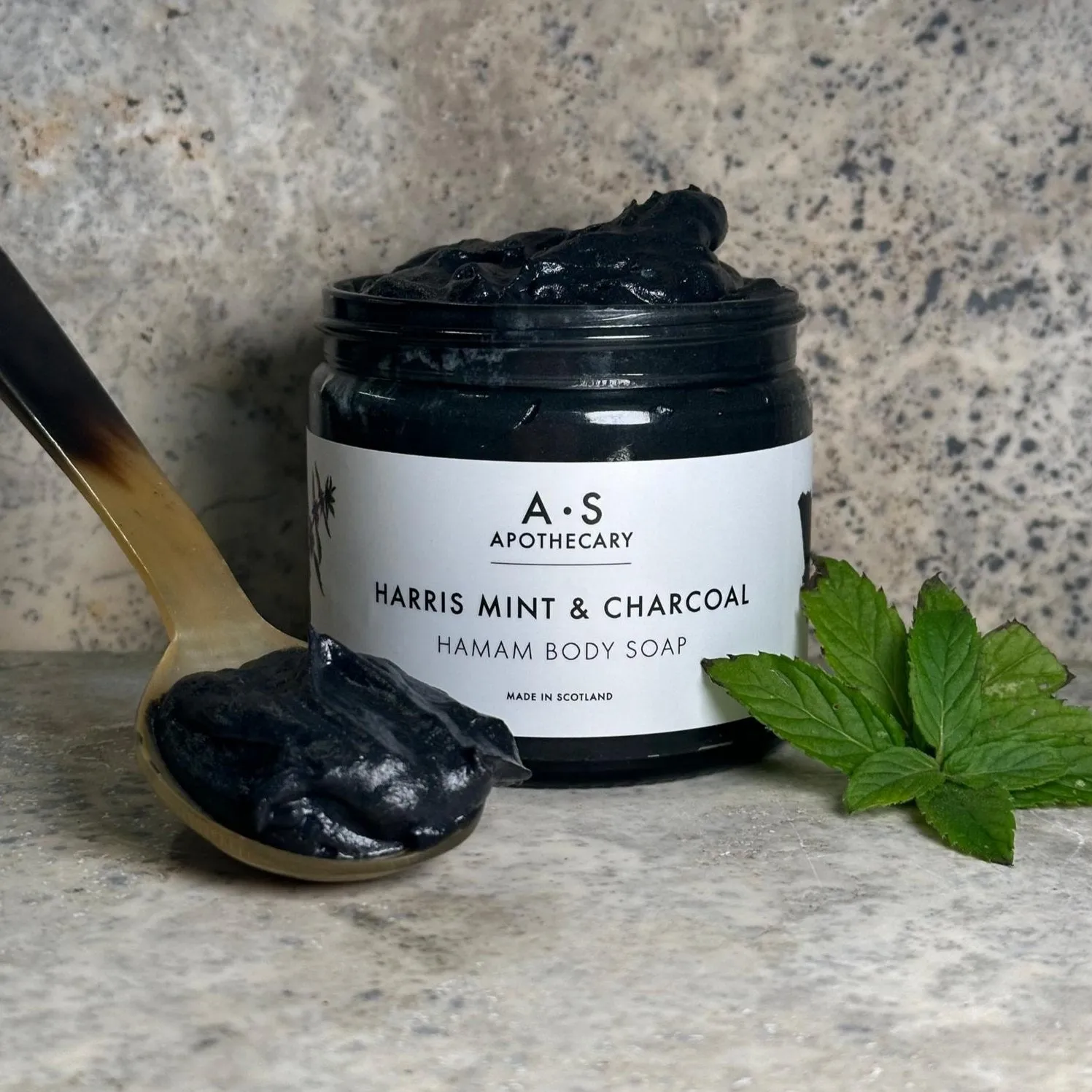 Wild Eve Mint Charcoal savon hammam 200ml menthe