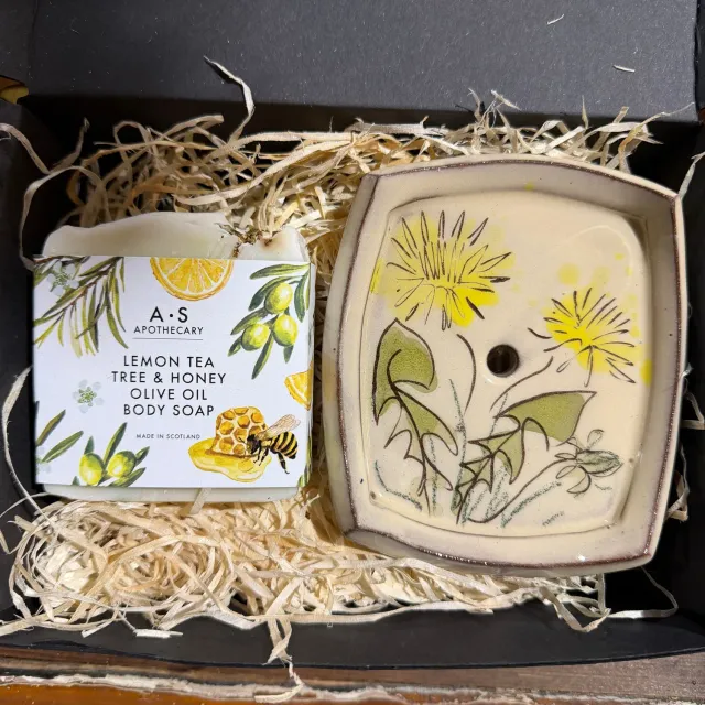 WILD EVE Dandelion savon lemon tea tree miel + porte-savon