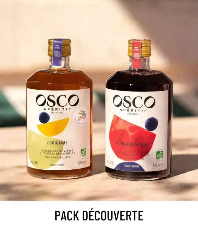 OSCO L'Original Rouge Ardent apéritif sans alcool 2x70cl bio