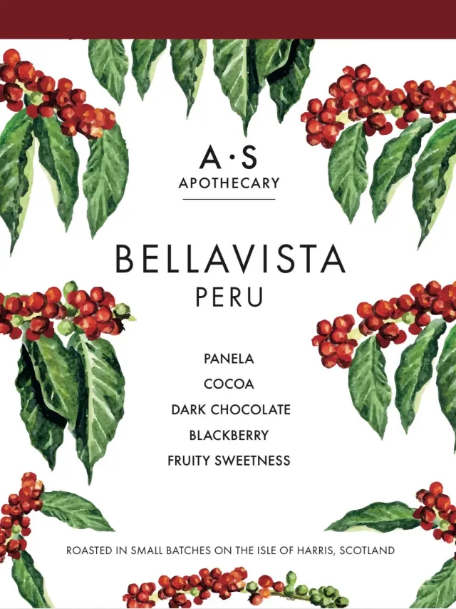 Wild Eve Peru Bellavista café grains 250g panela cacao