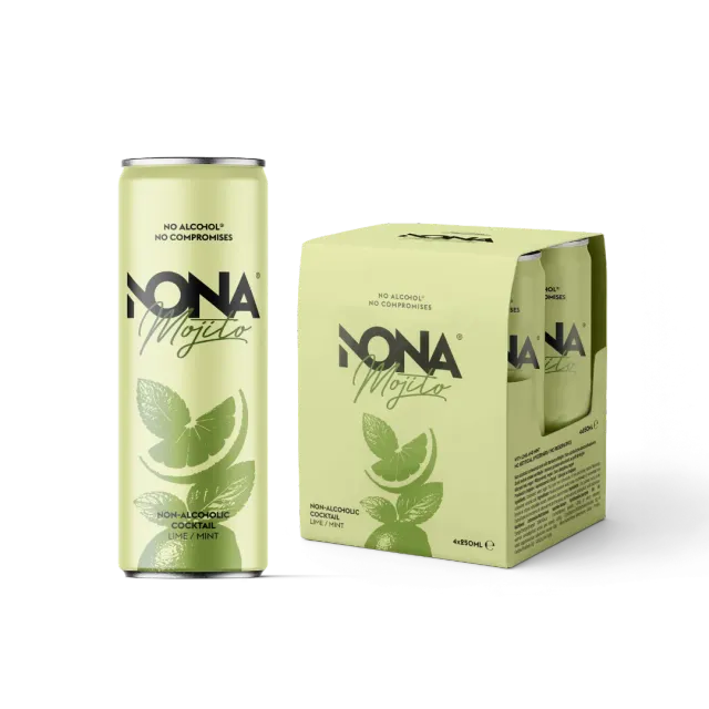 NONA Mojito cocktail sans alcool 4x25cl menthe lime