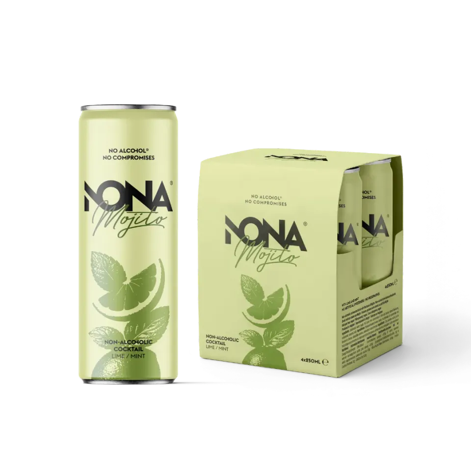 NONA Mojito cocktail sans alcool 4x25cl menthe lime